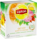 Чай зеленый, Lipton (Липтон) 1.8 г 20 шт Гет Фит с травами пирамидки